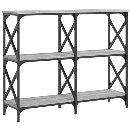 Vidaxl wandtafel 100x28x80,5 cm bewerkt hout grijs sonoma eikenkleurig