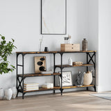 Vidaxl wandtafel 150x29x76,5 cm bewerkt hout gerookt eikenkleurig