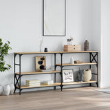 Vidaxl wandtafel 180x29x76,5 cm bewerkt hout sonoma eikenkleurig