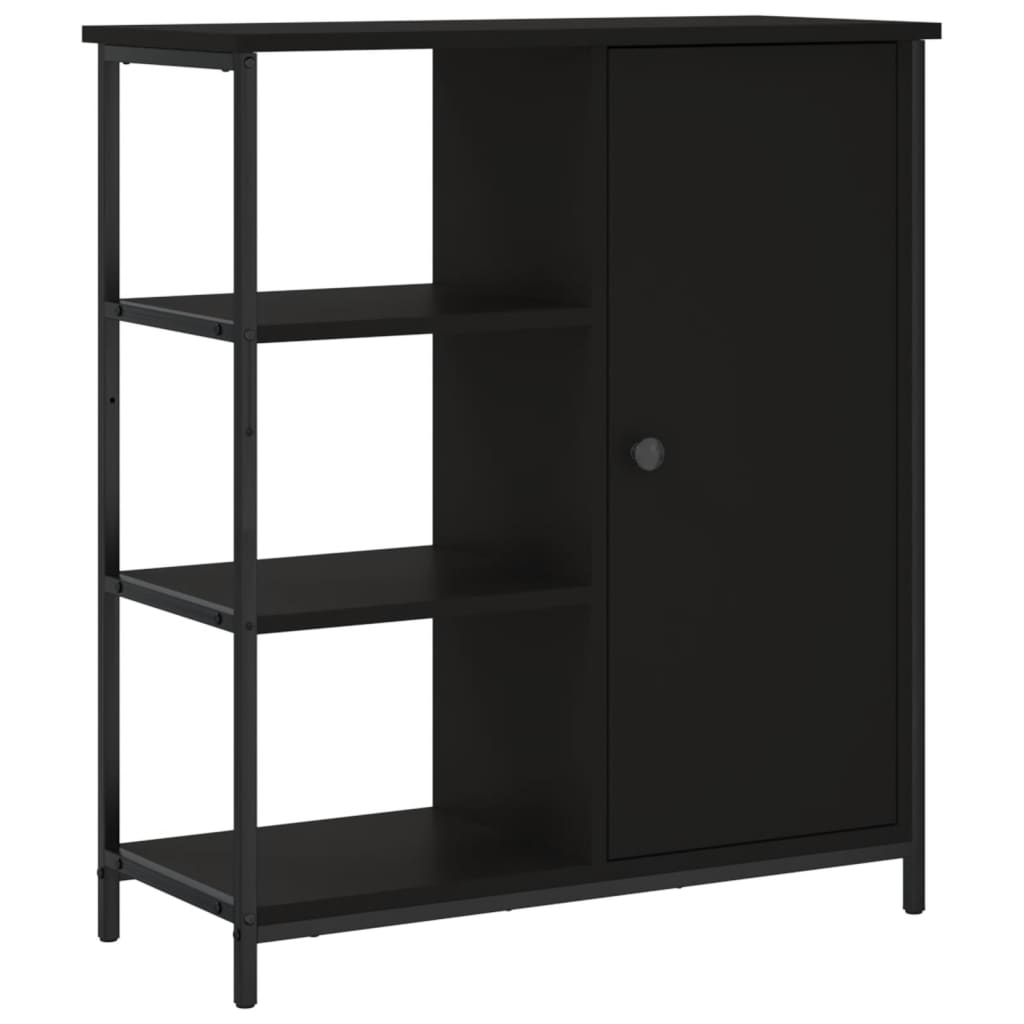 Vidaxl dressoir 70x30x80 cm bewerkt hout zwart