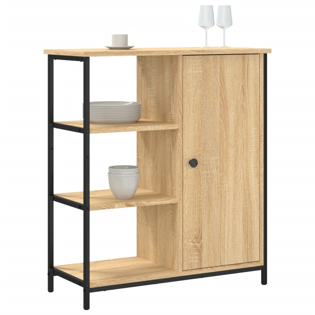 Vidaxl dressoir sonoma eiken 70x30x80 cm bewerkt hout