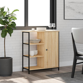 Vidaxl dressoir sonoma eiken 70x30x80 cm bewerkt hout