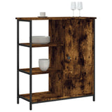 Vidaxl dressoir 70x30x80 cm bewerkt hout gerookt eikenkleurig