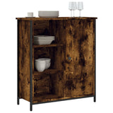 Vidaxl dressoir 70x30x80 cm bewerkt hout gerookt eikenkleurig