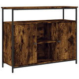 Vidaxl dressoir 100x35x80 cm bewerkt hout gerookt eikenkleurig