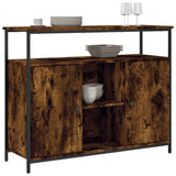 Vidaxl dressoir 100x35x80 cm bewerkt hout gerookt eikenkleurig