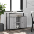 Vidaxl dressoir 100x35x80 cm bewerkt hout grijs sonoma
