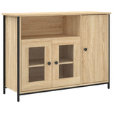 Vidaxl dressoir 100x35x75 cm bewerkt hout sonoma eikenkleurig