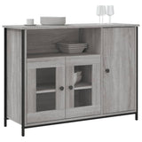 Vidaxl dressoir 100x35x75 cm bewerkt hout grijs sonoma