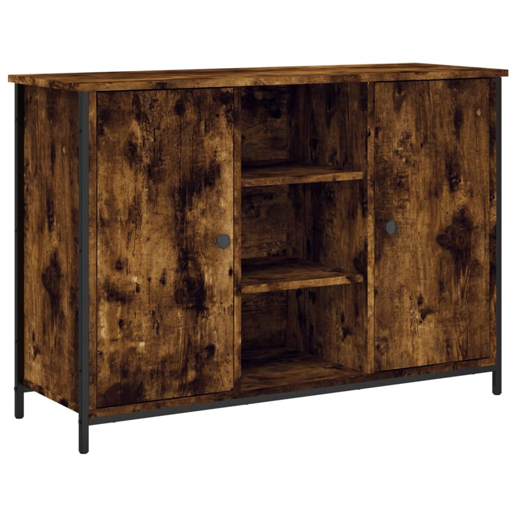 Vidaxl dressoir 100x35x70 cm bewerkt hout gerookt eikenkleurig