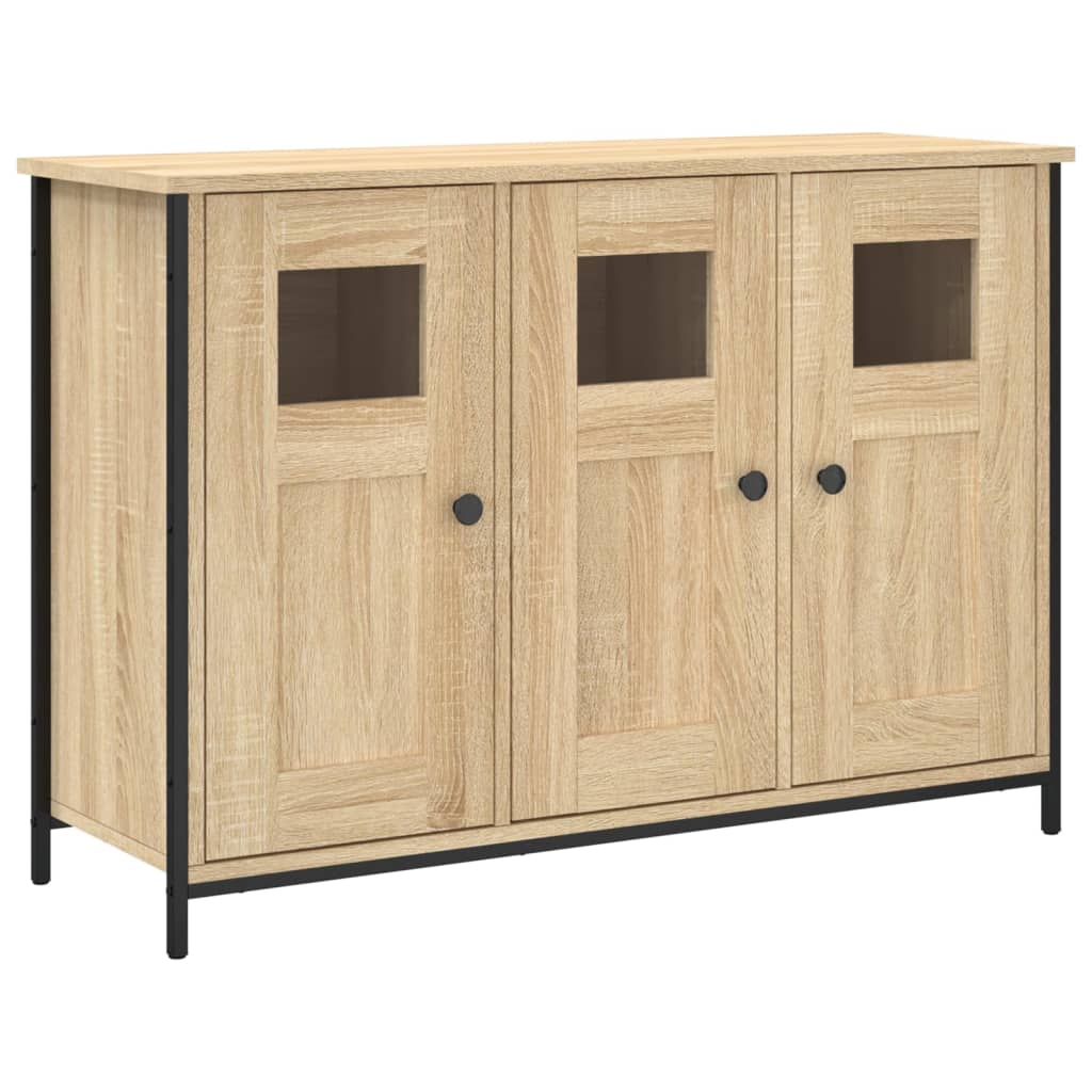 Vidaxl dressoir 100x35x70 cm bewerkt hout sonoma eikenkleurig