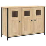 Vidaxl dressoir 100x35x70 cm bewerkt hout sonoma eikenkleurig