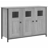 Vidaxl dressoir 100x35x70 cm bewerkt hout grijs sonoma