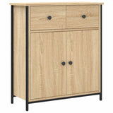 Vidaxl dressoir 70x30x80 cm bewerkt hout sonoma eikenkleurig