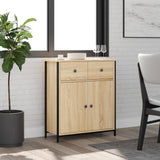 Vidaxl dressoir 70x30x80 cm bewerkt hout sonoma eikenkleurig