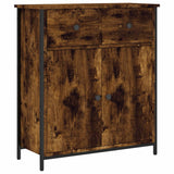 Vidaxl dressoir 70x30x80 cm bewerkt hout gerookt eikenkleurig