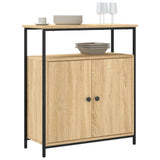 Vidaxl dressoir sonoma eiken 70x30x80 cm bewerkt hout