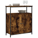 Vidaxl dressoir 70x30x80 cm bewerkt hout gerookt eikenkleurig