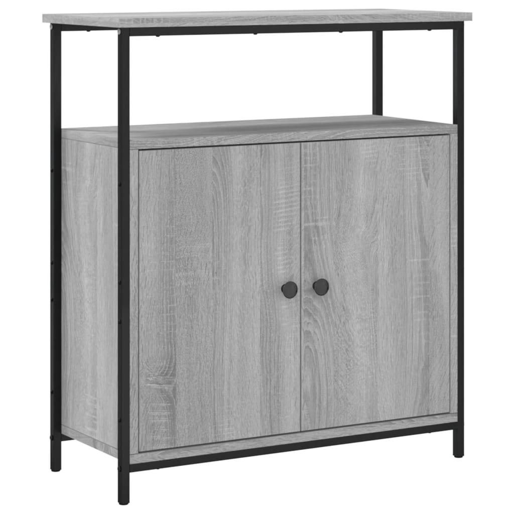 Vidaxl dressoir 70x30x80 cm bewerkt hout grijs sonoma