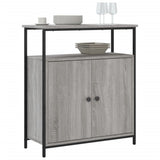 Vidaxl dressoir 70x30x80 cm bewerkt hout grijs sonoma