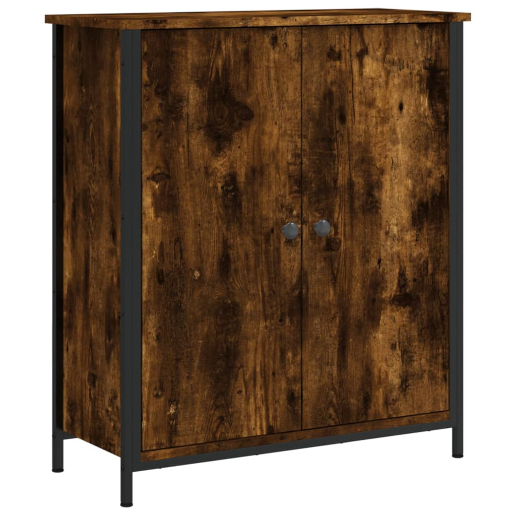 Vidaxl dressoir 70x30x80 cm bewerkt hout gerookt eikenkleurig