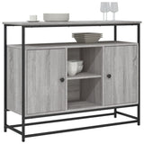 Vidaxl dressoir 100x35x80 cm bewerkt hout grijs sonoma