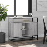 Vidaxl dressoir 100x35x80 cm bewerkt hout grijs sonoma