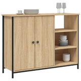 Vidaxl dressoir 100x33x75 cm bewerkt hout sonoma eikenkleurig