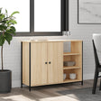Vidaxl dressoir 100x33x75 cm bewerkt hout sonoma eikenkleurig
