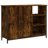 Vidaxl dressoir 100x33x75 cm bewerkt hout gerookt eikenkleurig