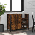 Vidaxl dressoir 100x33x75 cm bewerkt hout gerookt eikenkleurig