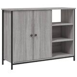 Vidaxl dressoir 100x33x75 cm bewerkt hout grijs sonoma