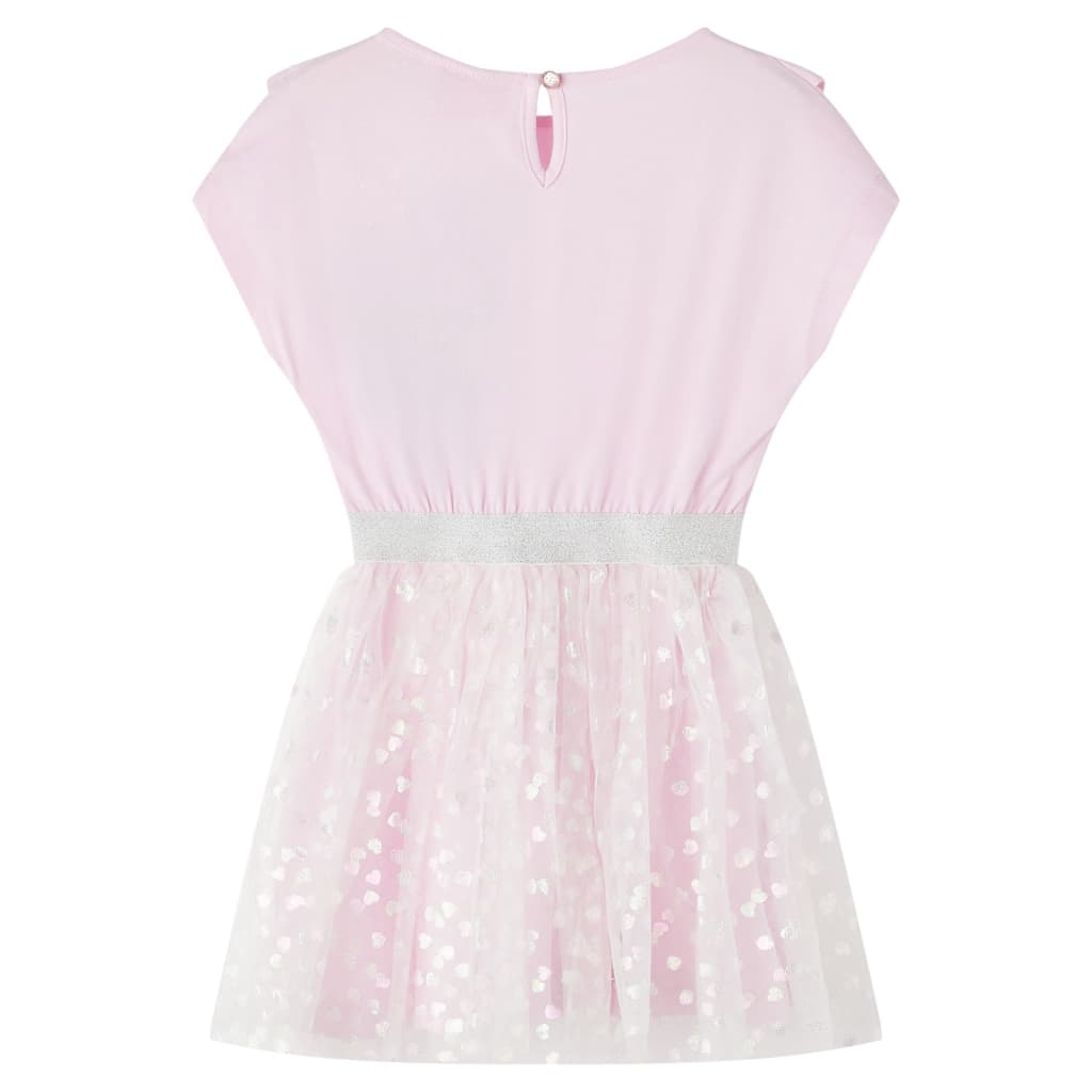 VidaXL Kinderkleid mit Rüschen 104 Hellrosa