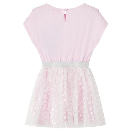 VidaXL Kinderkleid mit Rüschen 104 Hellrosa