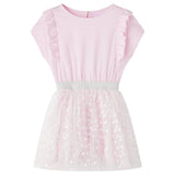 VidaXL Kinderkleid mit Rüschen 140 Hellrosa