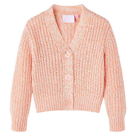 VidaXL Kinderstrickjacke gestrickt 104 rosa gemischt