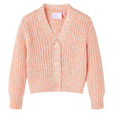 VidaXL Kinderstrickjacke gestrickt 116 rosa gemischt