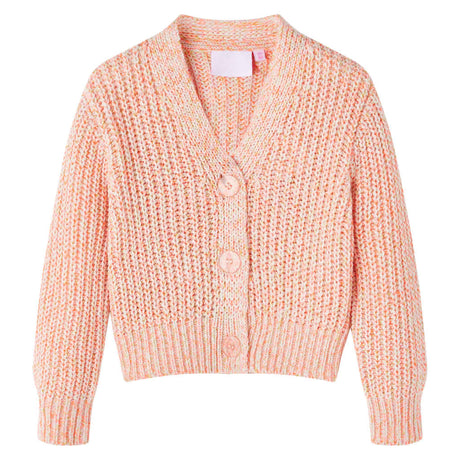 VidaXL Kinderstrickjacke gestrickt 116 rosa gemischt