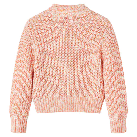 VidaXL Kinderstrickjacke gestrickt 128 rosa gemischt