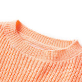 VidaXL Kinderpullover gestrickt 104 leuchtend orange