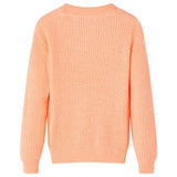 VidaXL Kinderpullover gestrickt 128 leuchtend orange