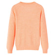 Vidaxl Kinderpullover gestrickt 140 leuchtend orange
