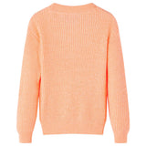VidaXL Kinderpullover gestrickt 140 leuchtend orange