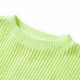 VidaXL Kinderpullover gestrickt 128 Neongelb