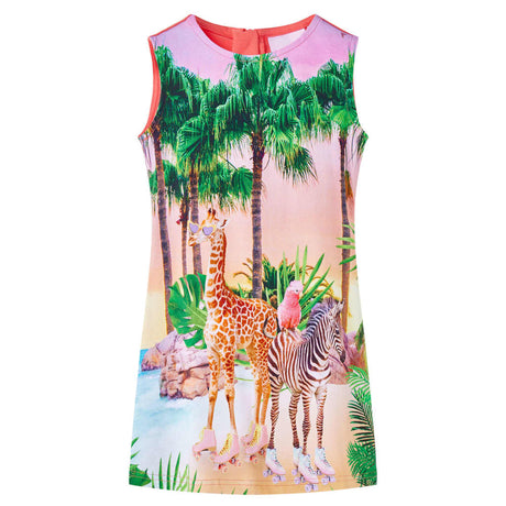 VidaXL Kinderkleid 92 korallenfarben