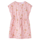 VidaXL Kinderkleid mit Kordelzug 104 Hellorange