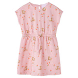 VidaXL Kinderkleid mit Kordelzug 128 Hellorange