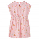 VidaXL Kinderkleid mit Kordelzug 128 Hellorange