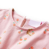 VidaXL Kinderkleid mit Kordelzug 128 Hellorange