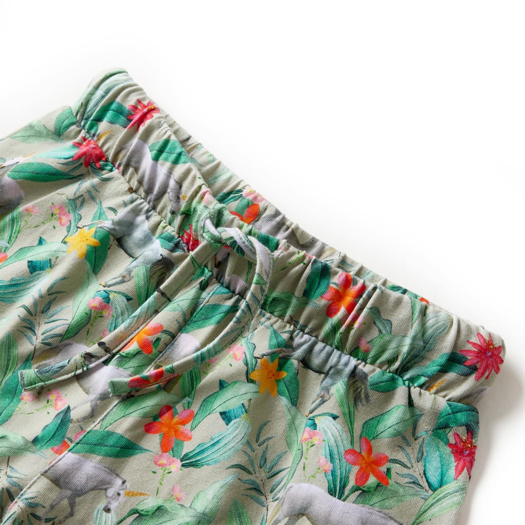 VidaXL Kindershorts mit Kordelzug 104 helles Khaki